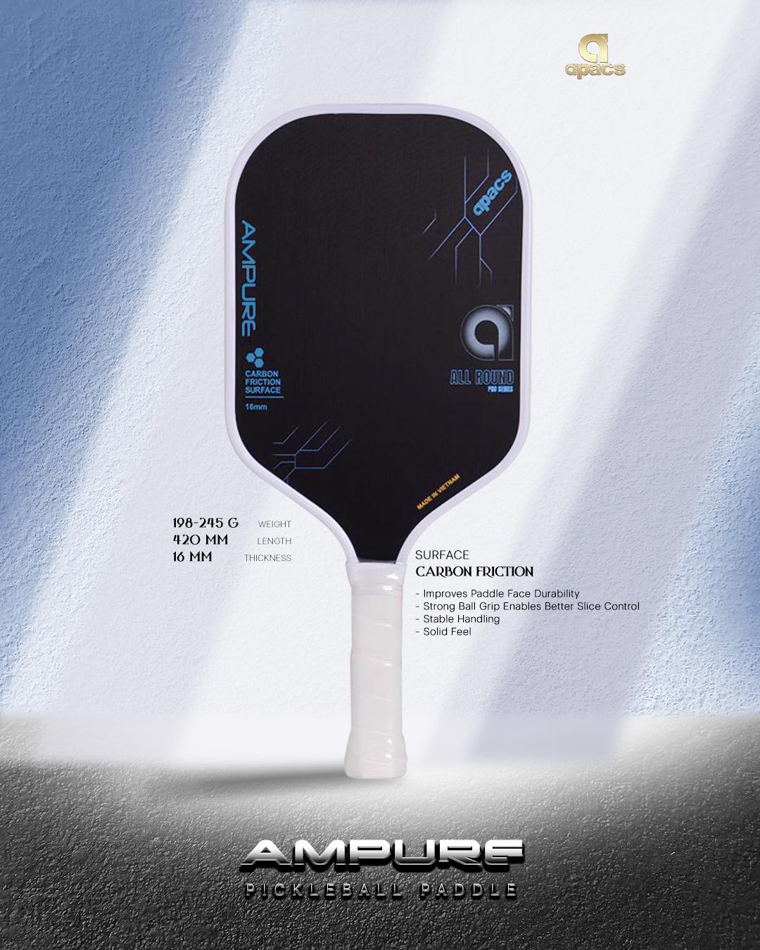 Apacs - Ampure Pickleball Paddle Advance-level design... | Facebook