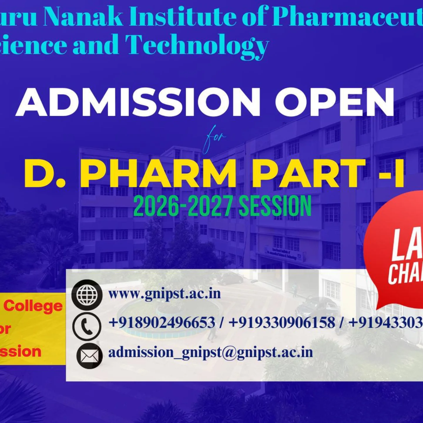 Guru Nanak Institute of Pharmaceutical Science and Technology