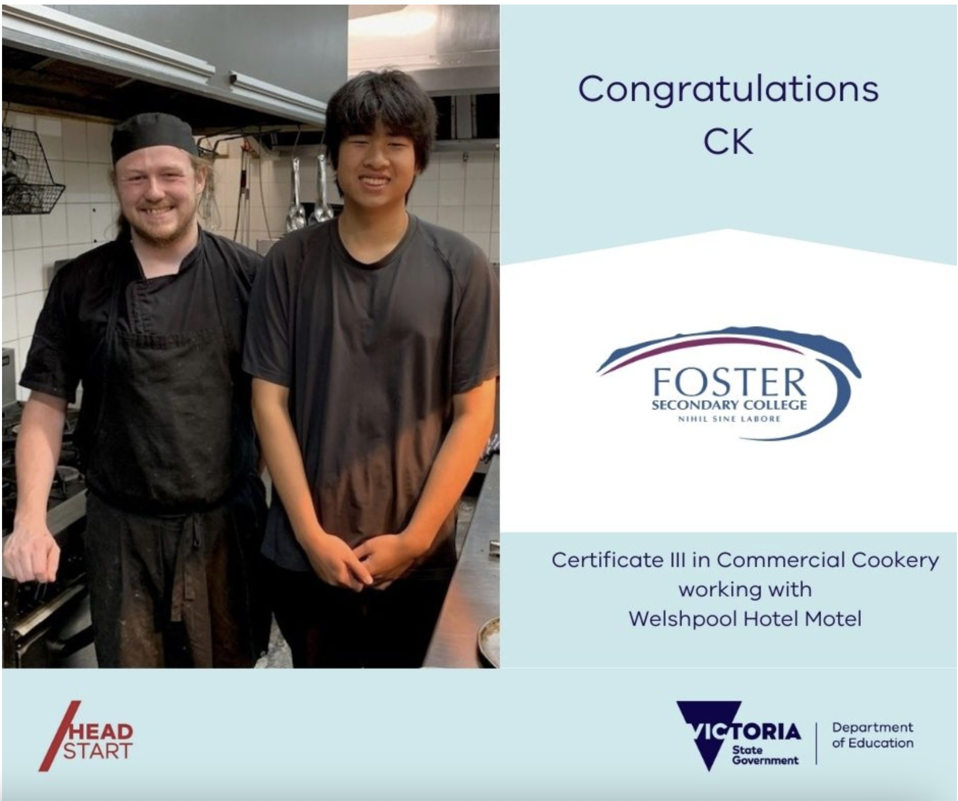 Foster - Congratulations to CK Mongkhonlam in Year 10, who has signed ...