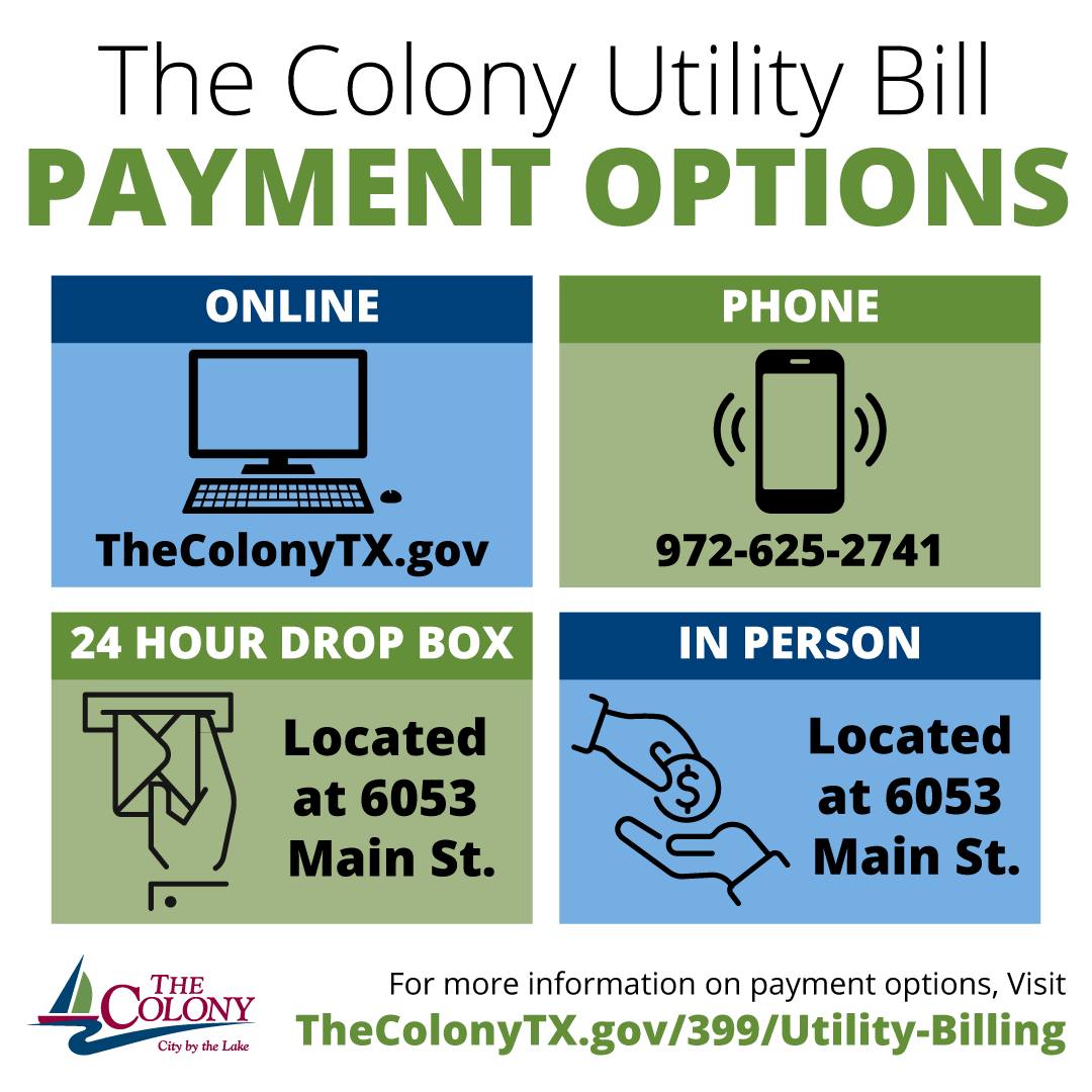 Utility bill pay... - City of The Colony - Texas Government | Facebook