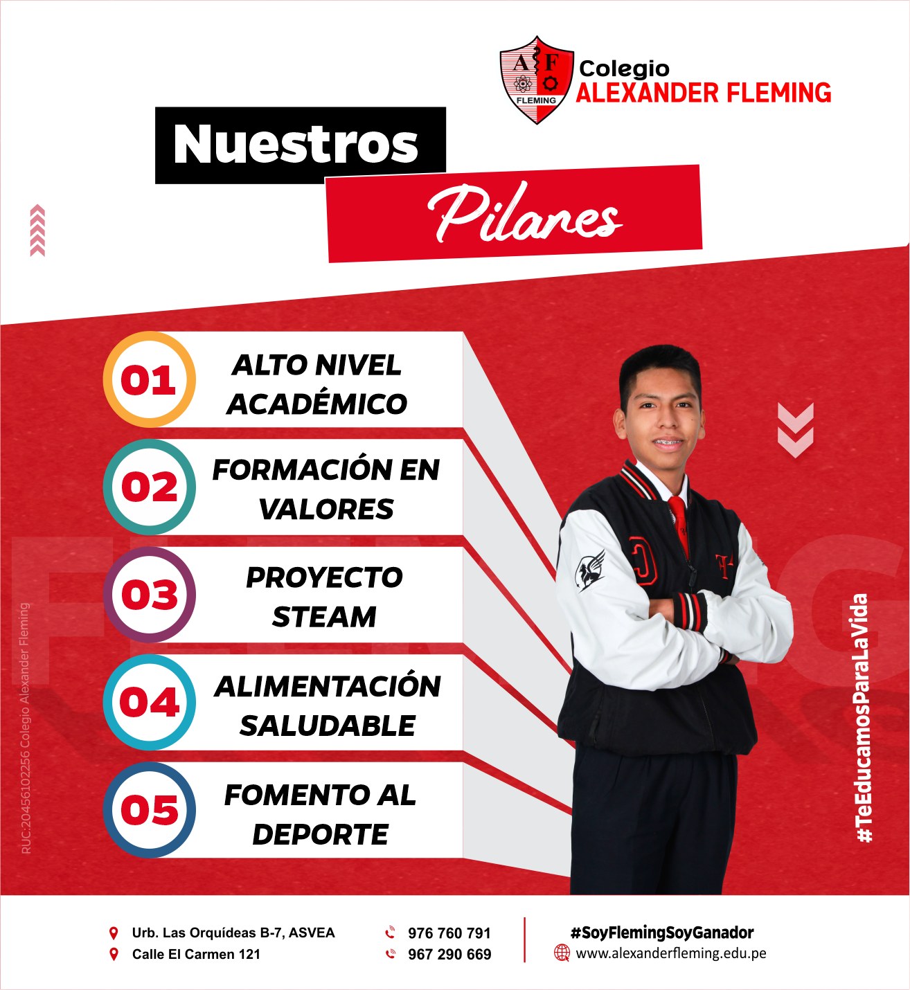 Colegio - 🏫 ¡Nuestros pilares!🎓 En el Colegio Alexander Fleming ...