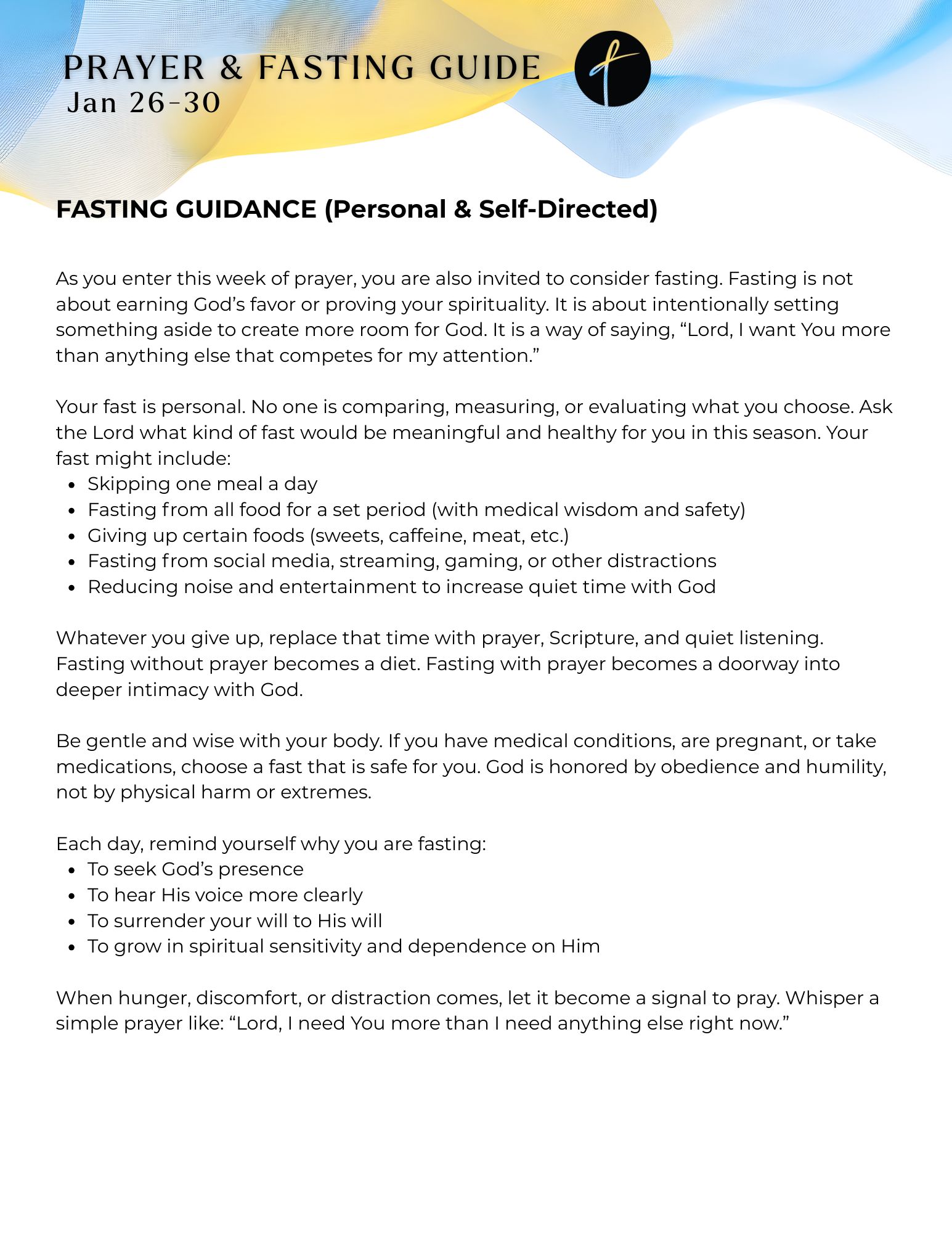 FFA Prayer & Fasting Guide: Day... - Faith Fellowship Aurora | Facebook