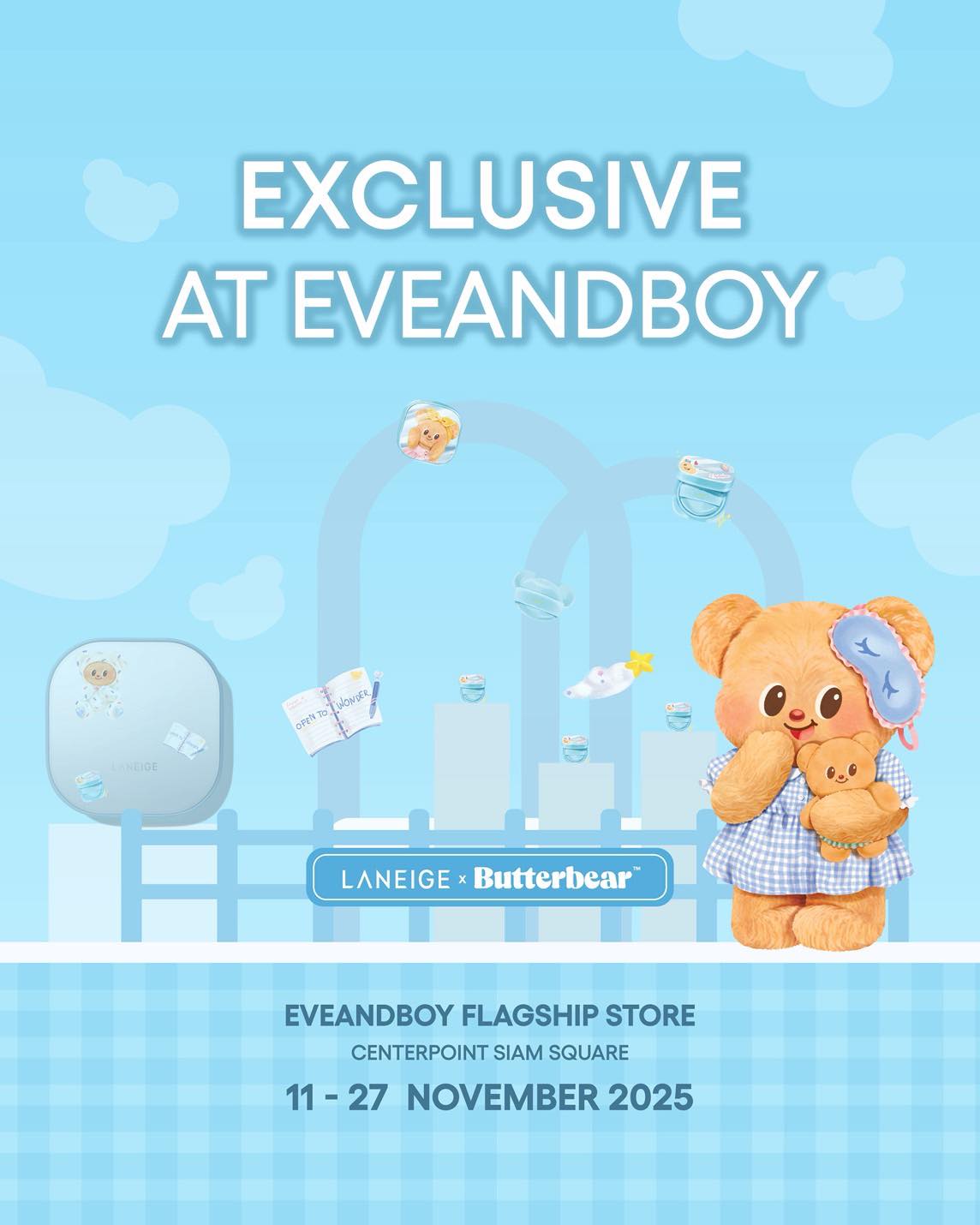 Eveandboy - LANEIGE x Butterbear MEWY Collection Box Set 🐻💙 มาช้อปพร้อม ...