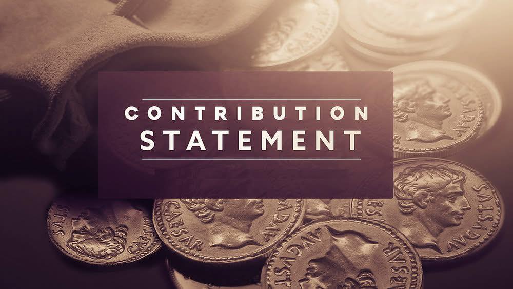 St. - 2025 CONTRIBUTION STATEMENTS! Contribution statements are ...