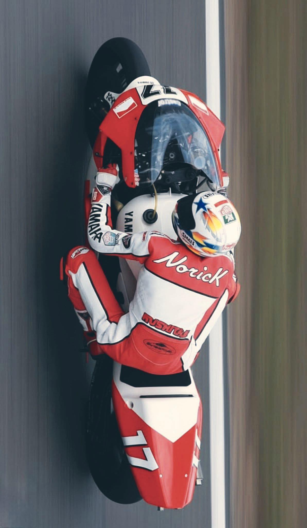 Yamaha rider Norifumi Abe, or Norick Abe of Japan 🇯🇵 before the