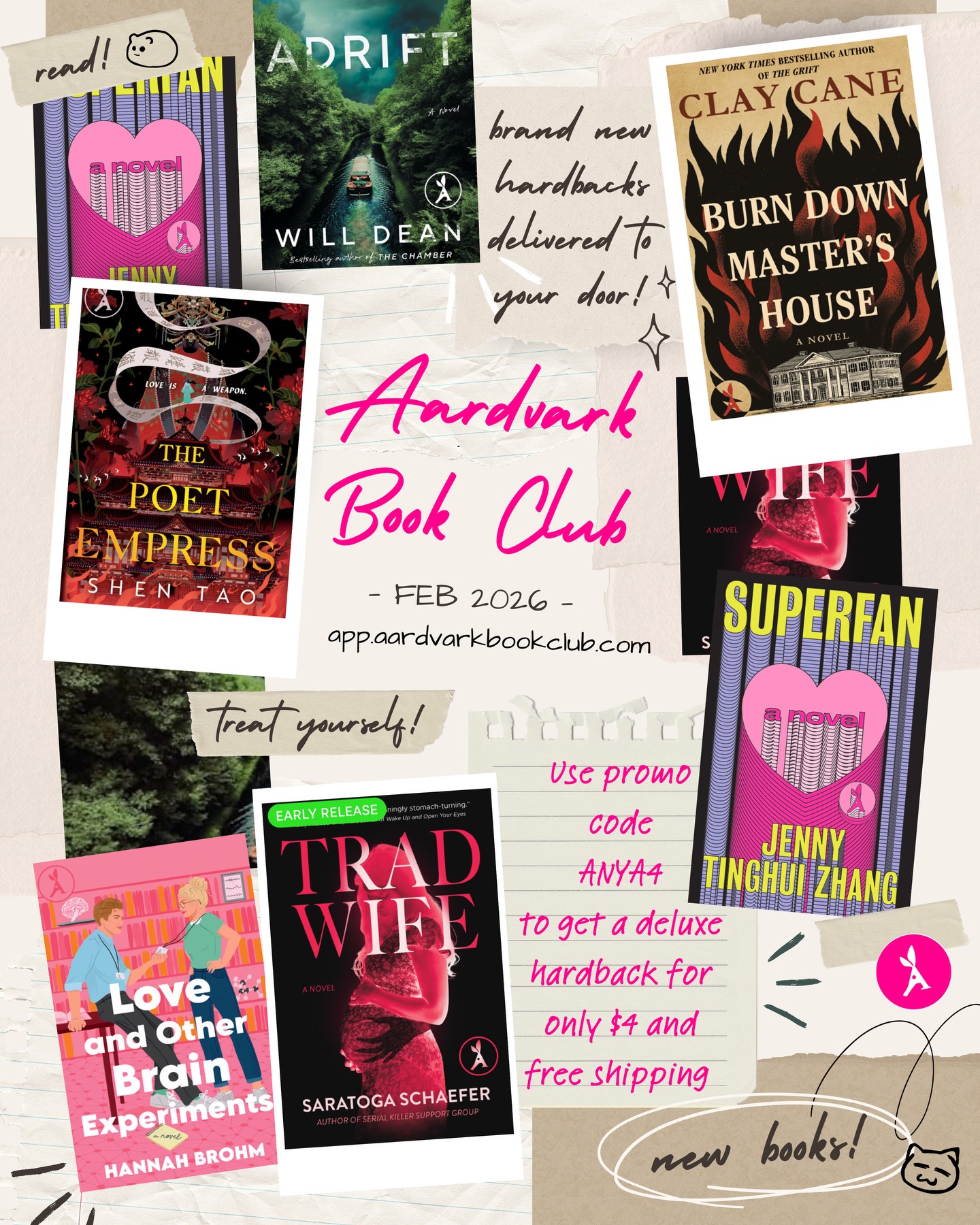 🎁 Aardvark Book Club Apply... - Hoarding Books, Herding Cats | Facebook