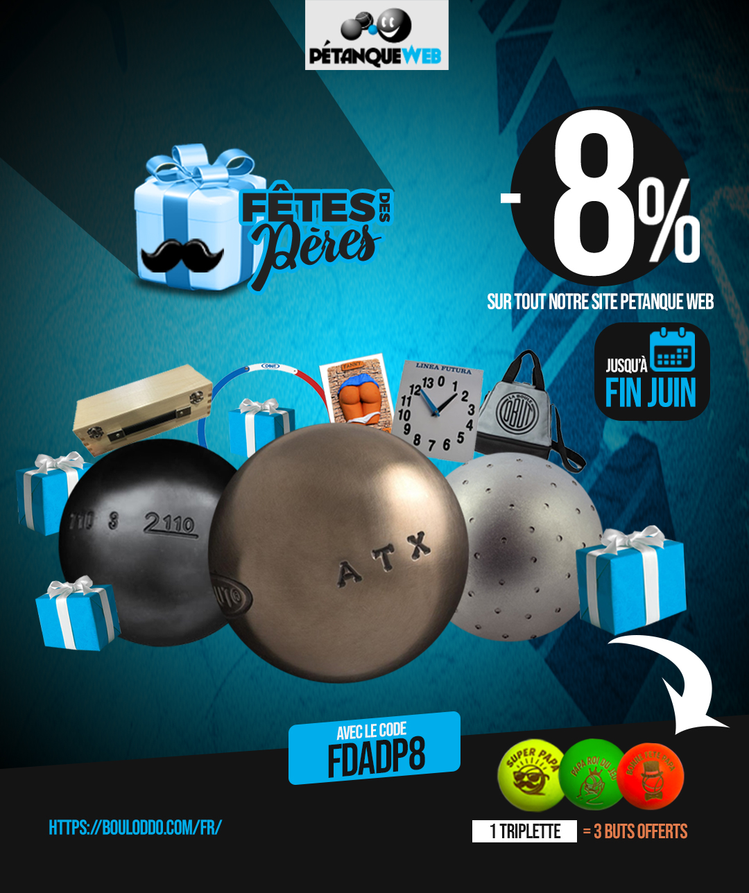 Boules De Pétanque ODK Zeus Carbone - Très Tendres (110kg/mm2) - Acier Carbone - Homologuées FIPJP