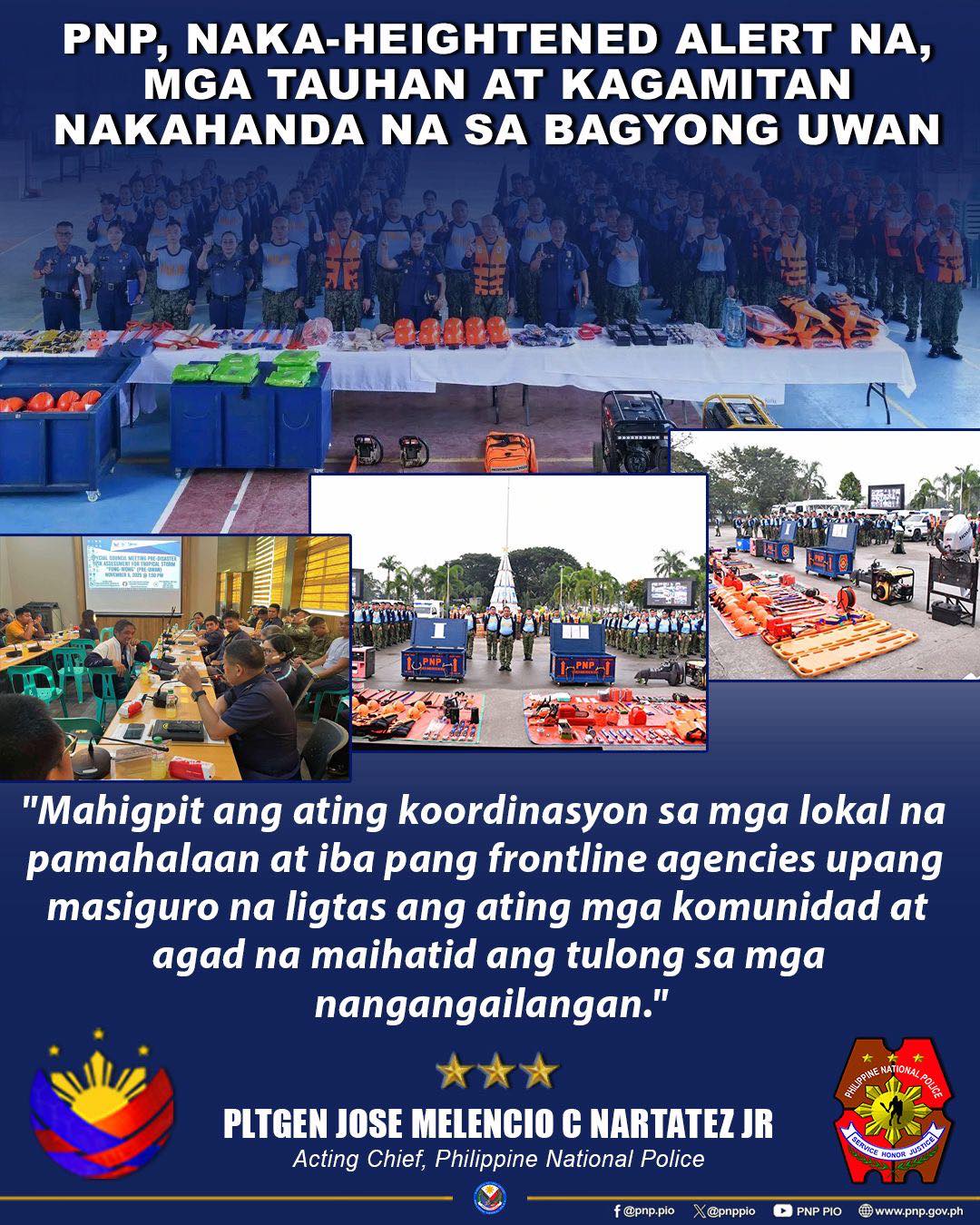 Philippine - PNP, NAKA-HEIGHTENED ALERT NA, MGA TAUHAN AT KAGAMITAN ...