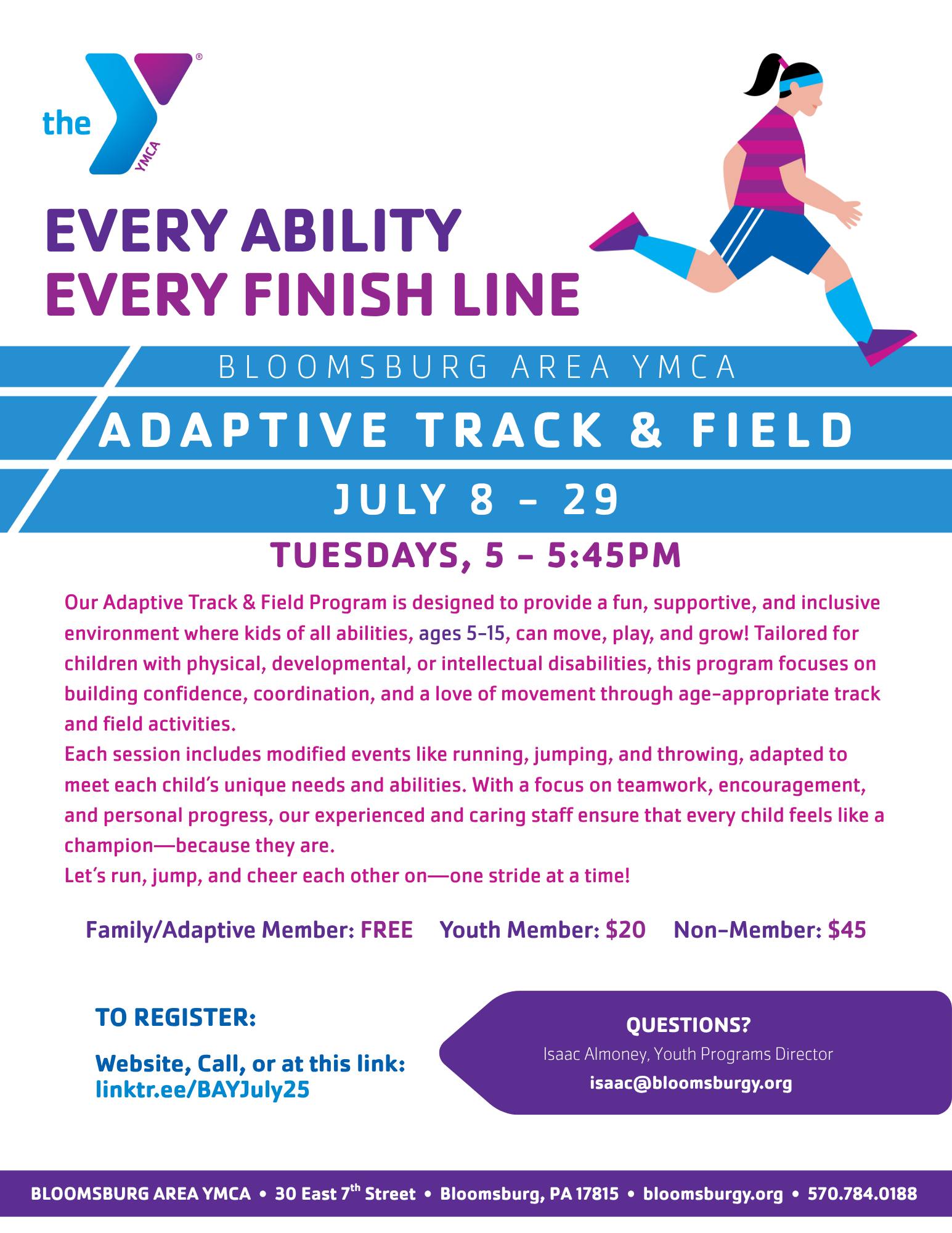 Bloomsburg - 🌟 EVERY ABILITY. EVERY FINISH LINE. 🌟 The Bloomsburg Area ...