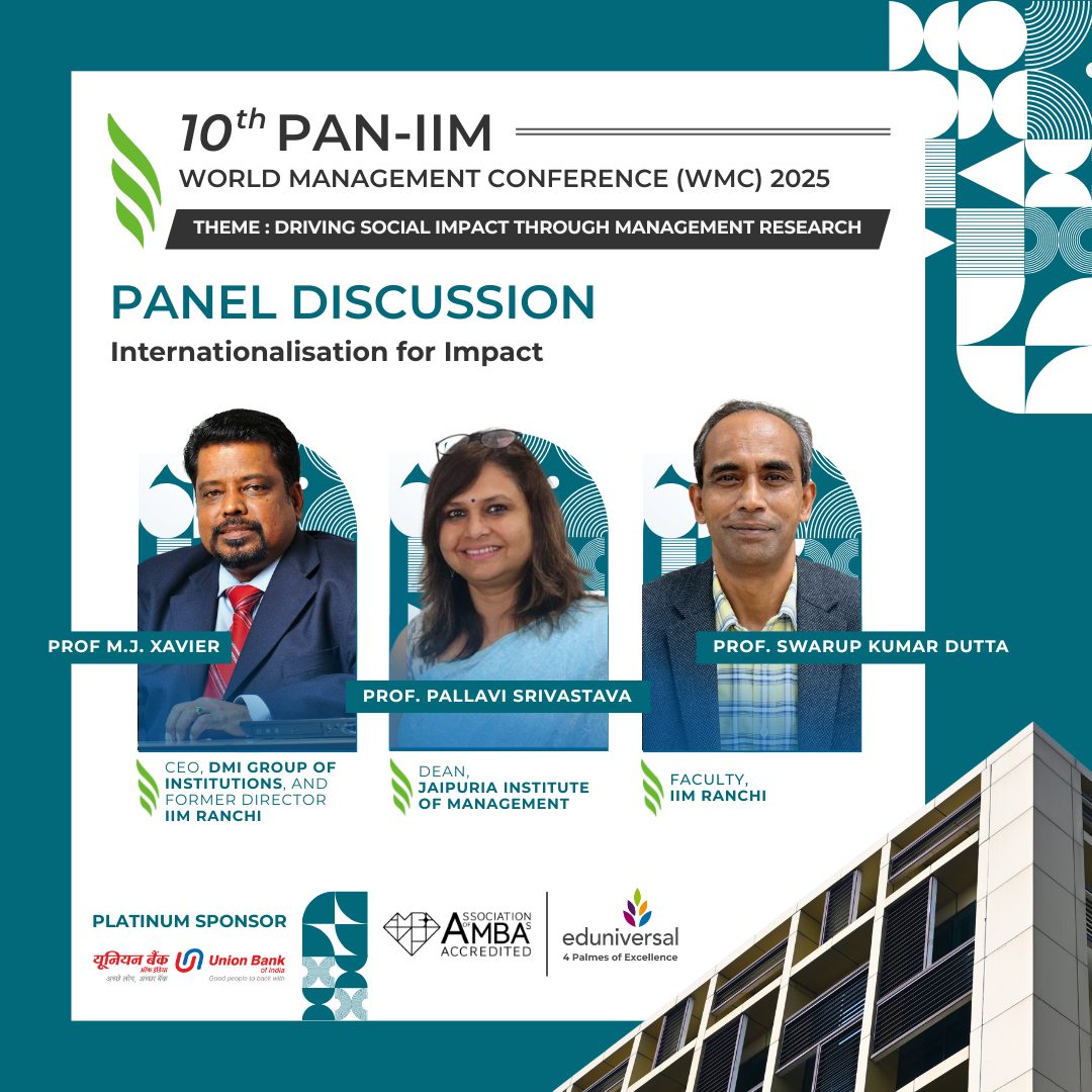 IIM Ranchi - As part of the 10th Pan-IIM World Management... | Facebook
