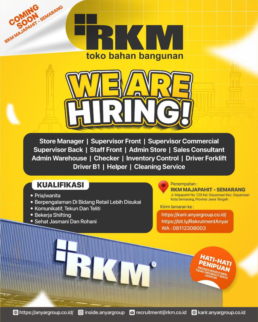 🛠️ JOIN RKM... - Loker Semarang - Lowongan Kerja Semarang | Facebook