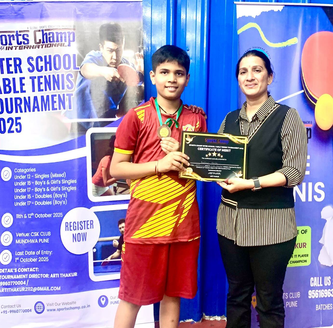Sports - 🏓 Congratulations Samyak Swami! 🥉 We’re proud to announce that ...