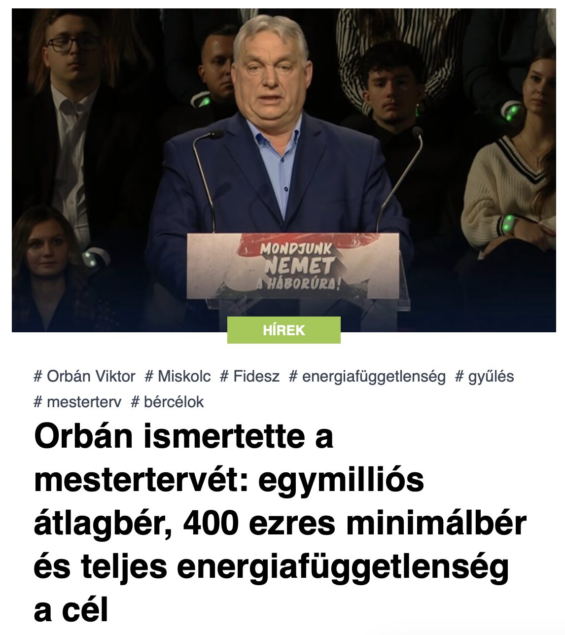 Miskolcon ismertette a terveket:... - Szeretlek Magyarország | Facebook