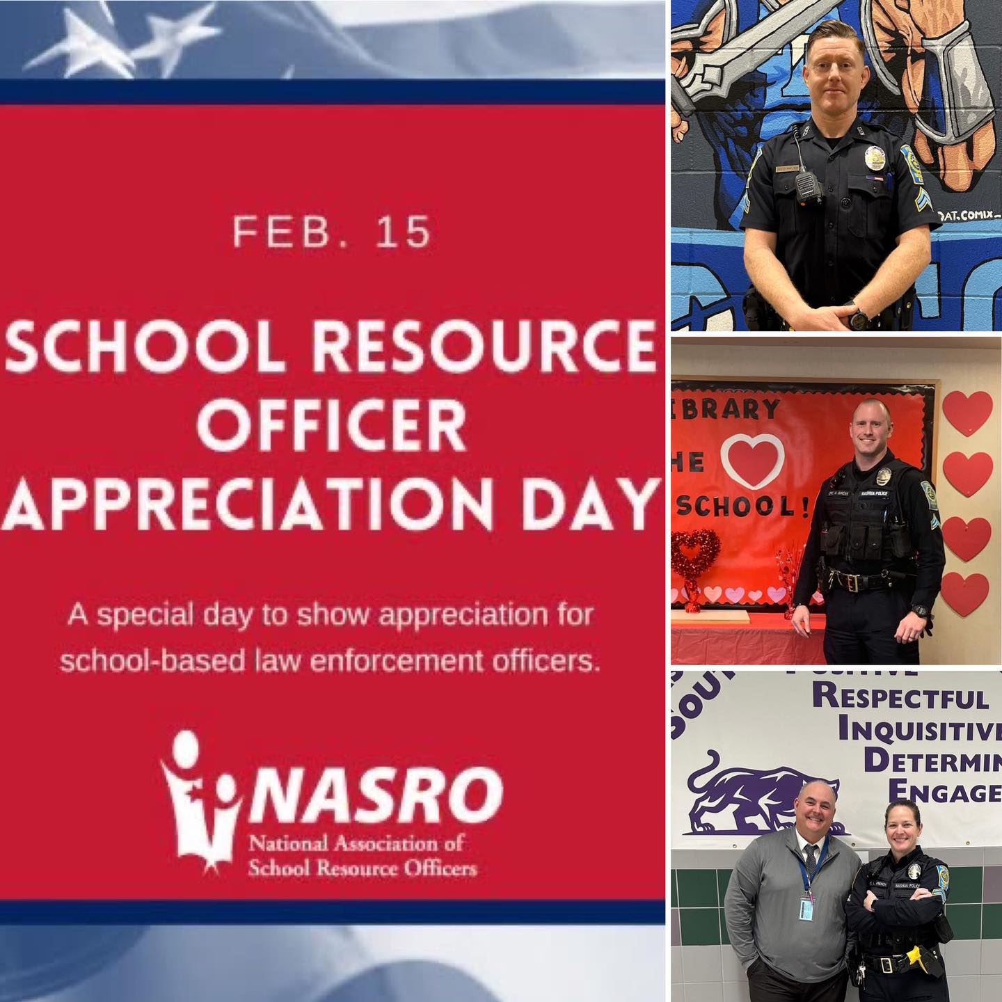 Nashua - 💙 School Resource Officer Appreciation Day 💙 Today we ...