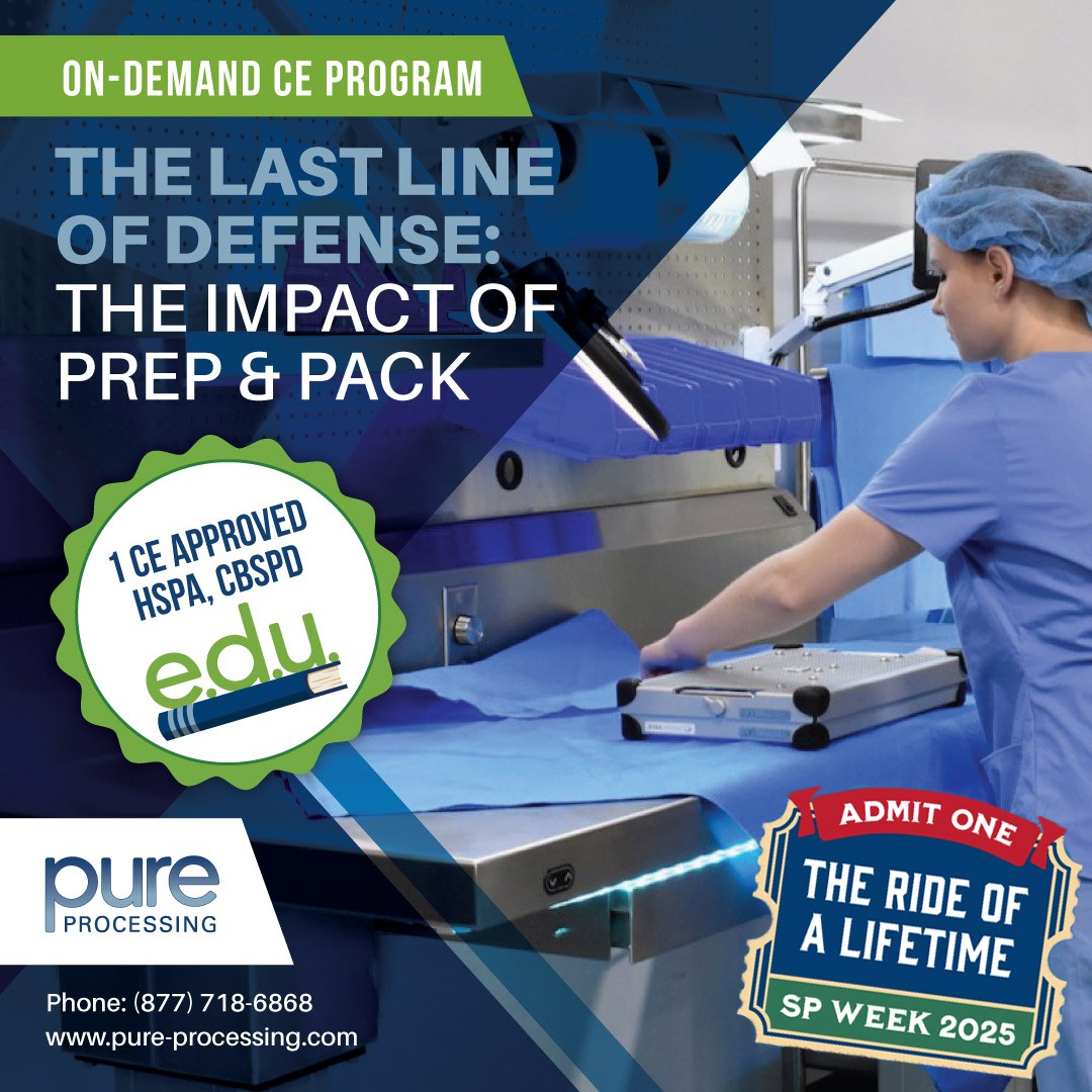 Pure - 🎉 It’s Day 1 of #SPWeek 2025. Today's #SterileProcessing ride is ...