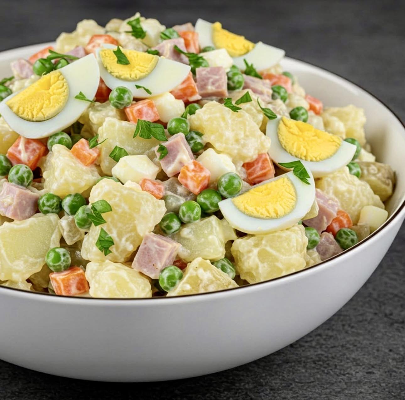 Hazlo - 🥗 Ensalada Rusa Tradicional Ingredientes: • 4 papas medianas ...