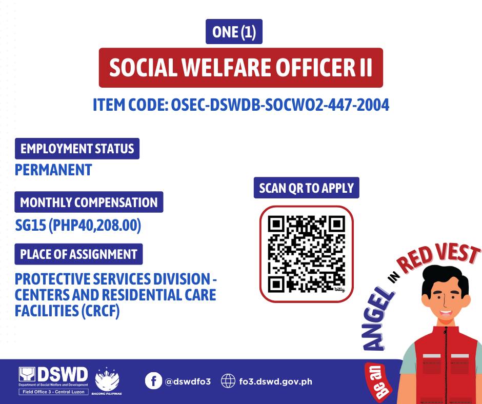 DSWD FO 3 Recruitment added a new... - DSWD FO 3 Recruitment