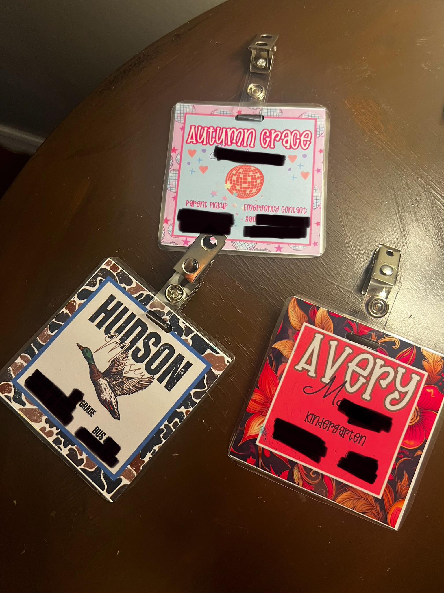 Do you display your address and phone number on your child's backpack?