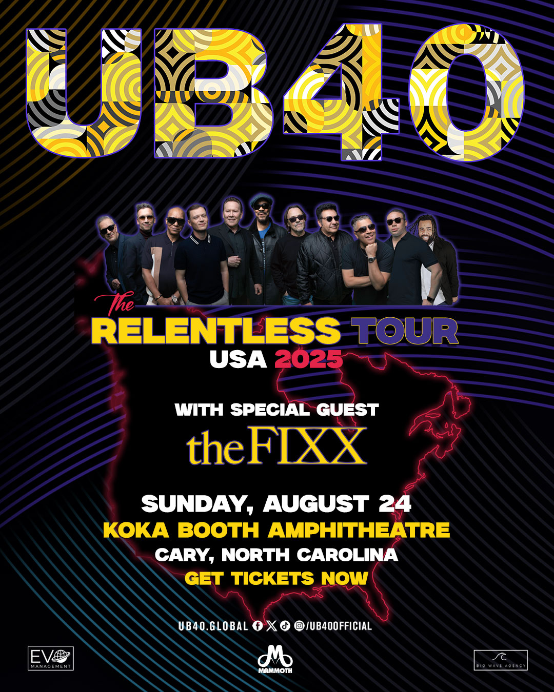 The Fixx joins UB40 on Relentless Tour in North Carolina