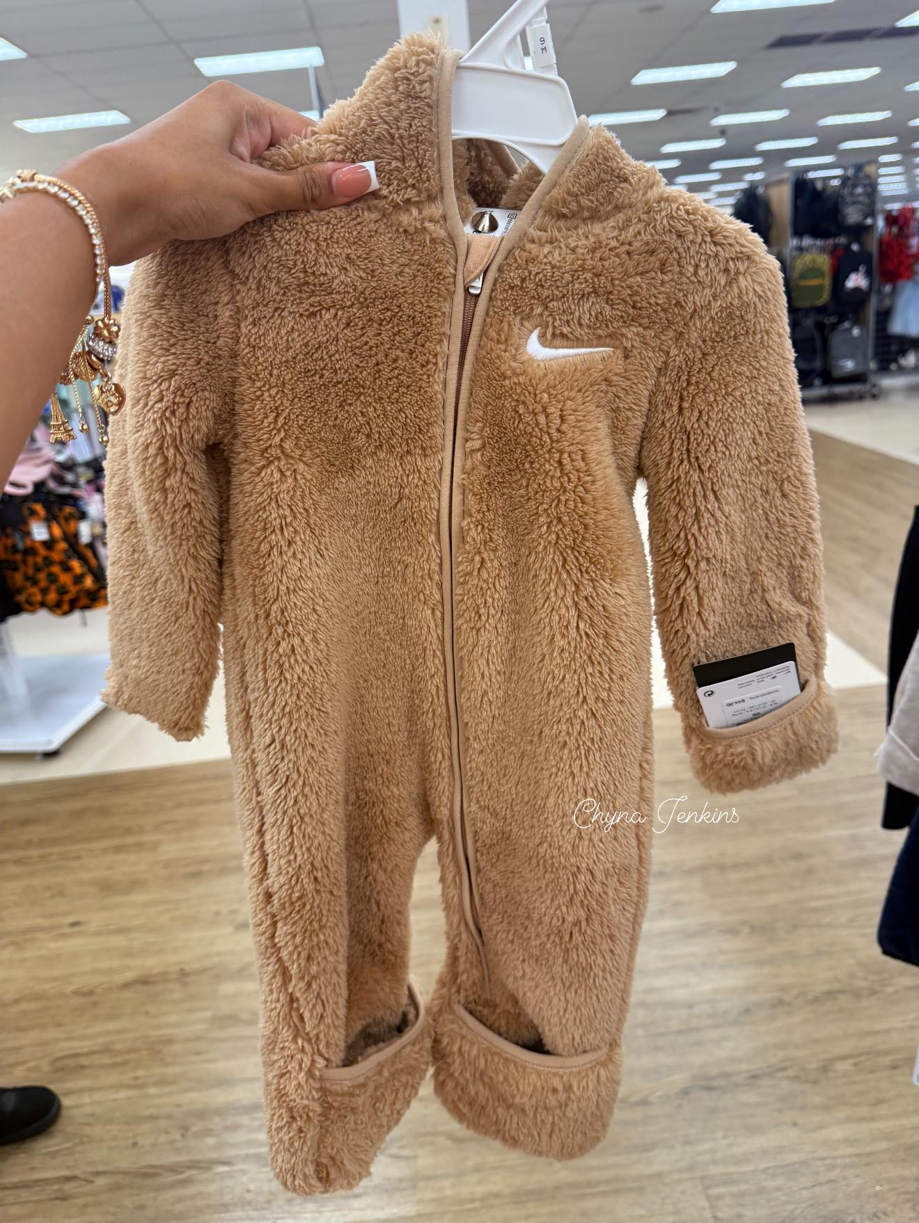 mommas run to tj max, they have the cutest nike rompers for babies