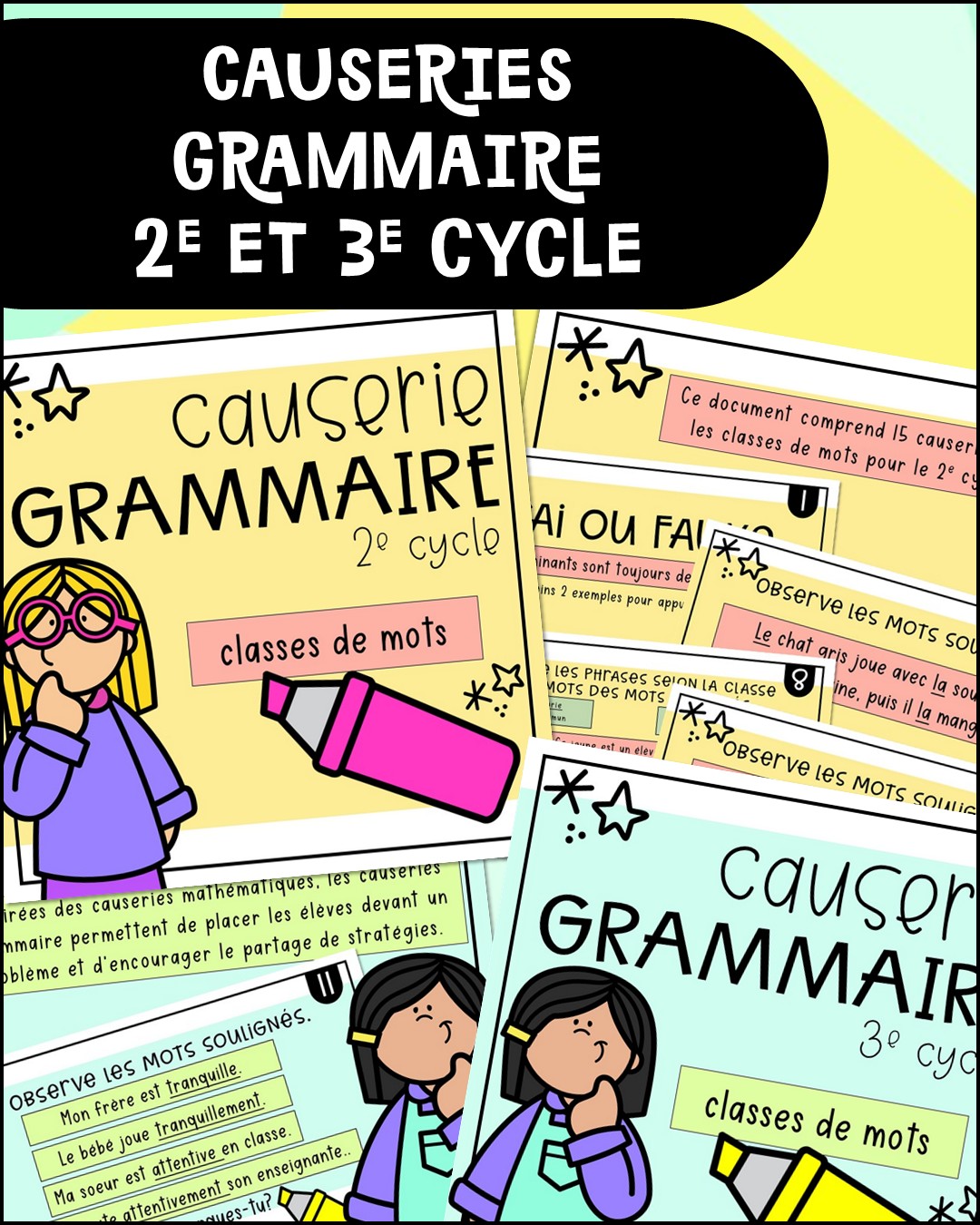 ⭐️Causeries Grammaire - 2e et 3e... - La classe de Karine | Facebook