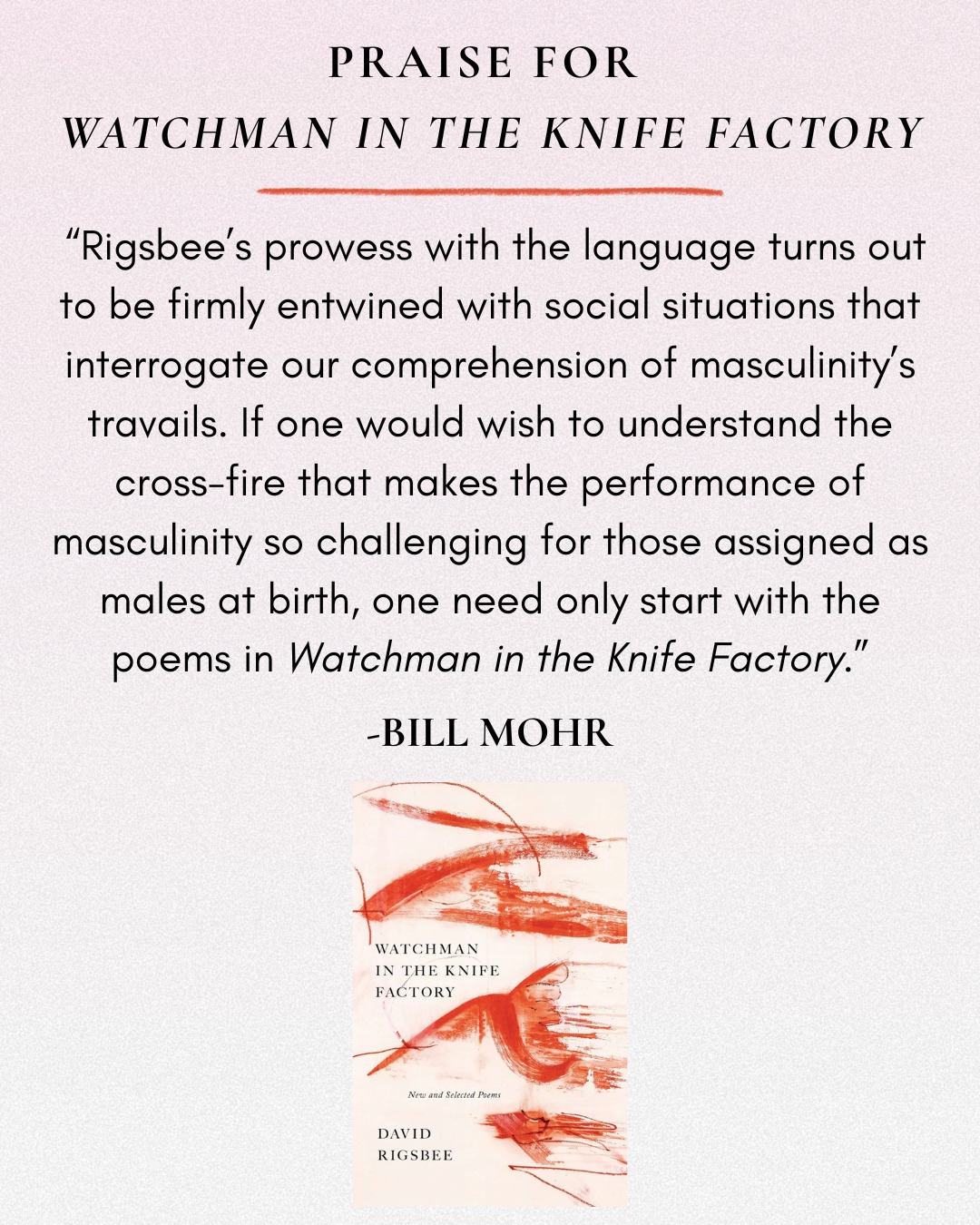 Black - Pleased to share this wonderful review of Watchman in the Knife ...