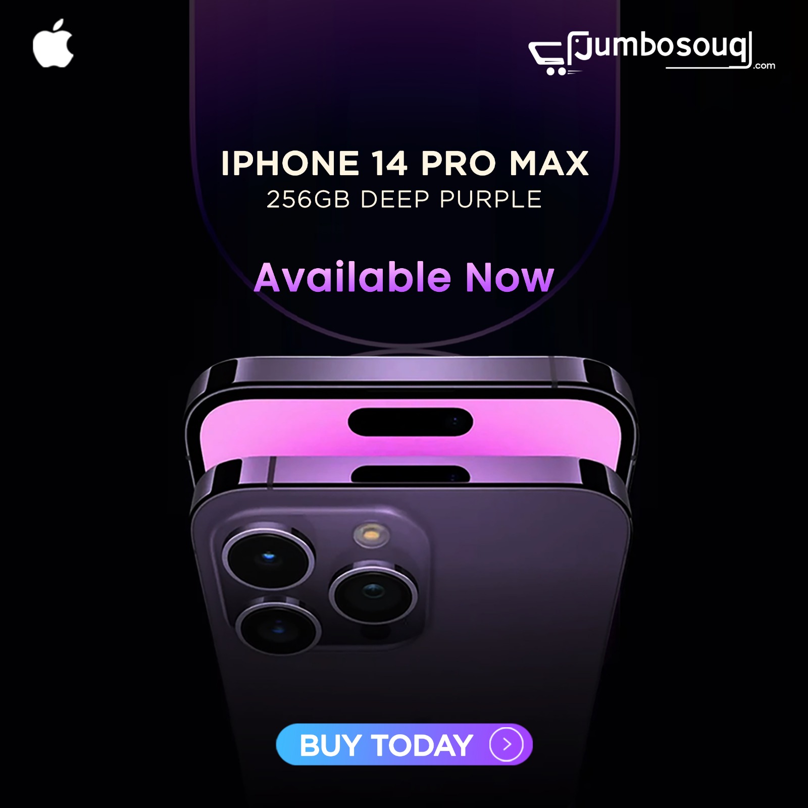 The most popular iPhone 14 pro max 256GB Deep Purple is now 