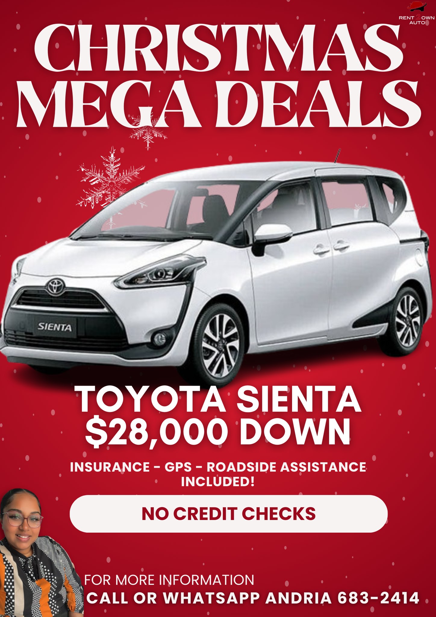 Andria - Rent 2 Own Auto | Couva