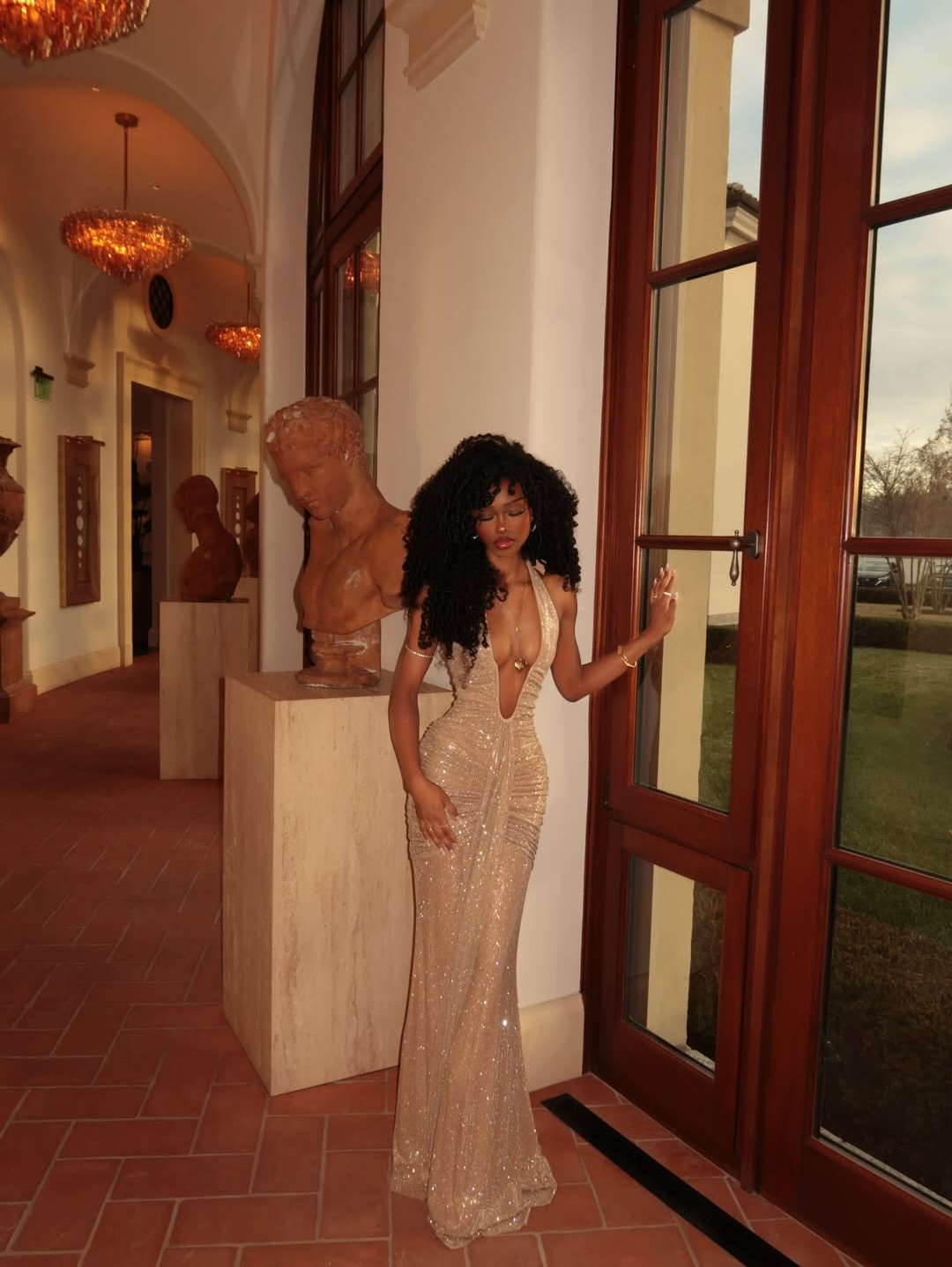 babyboo gold dress An icon, reimagined in gold. The ROSETTA Maxi in Sparkle cocktail-dressing