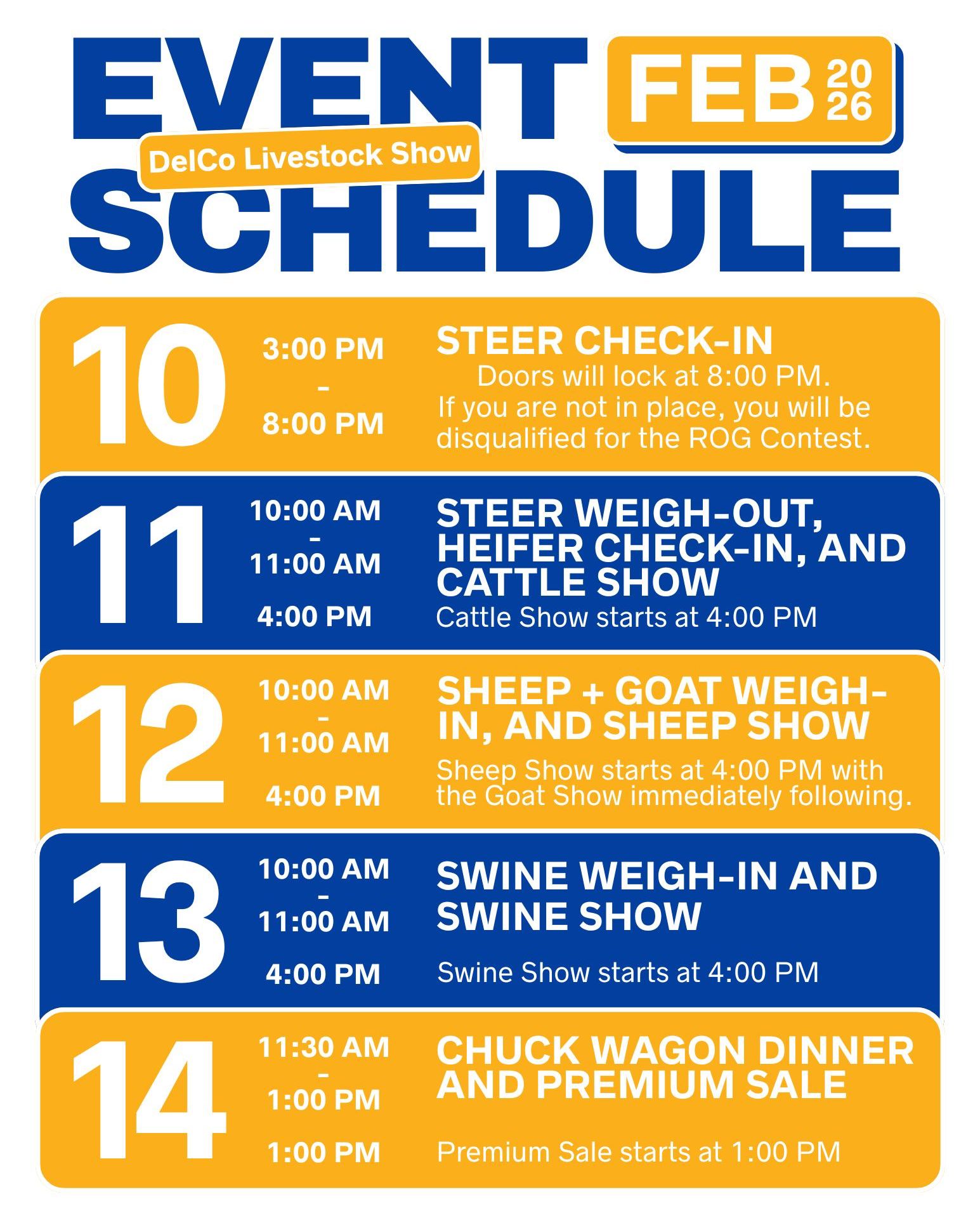 Colcord - Delaware County Livestock Show (February 10th - 14th) In case ...