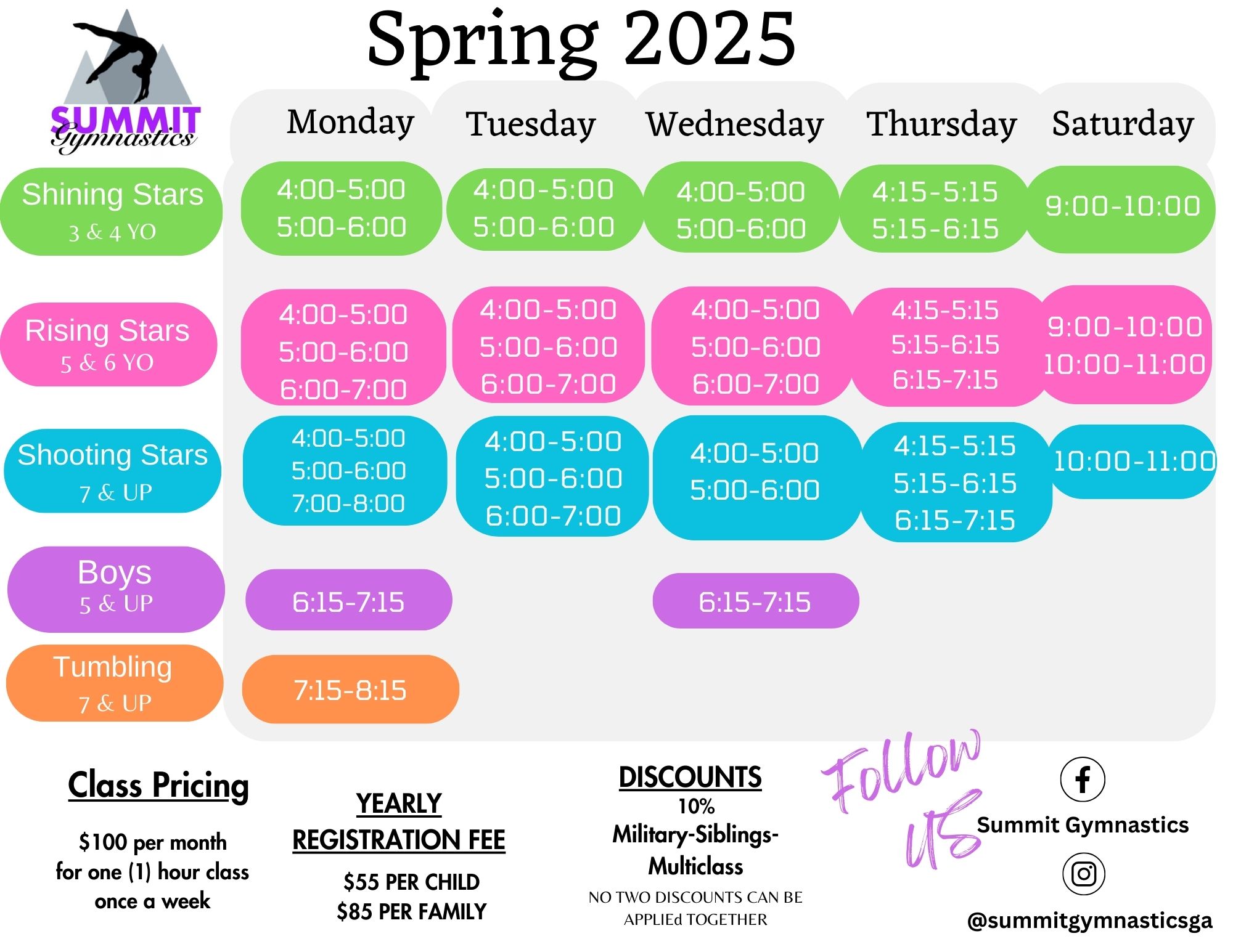 Summit - 🌟 Exciting News, Summit Gymnastics Families! 🌟 Our Spring ...