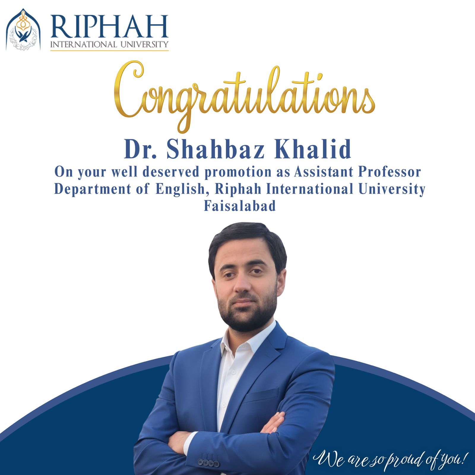 Huge congratulations to Dr.... - Department of English, RIUF | Facebook