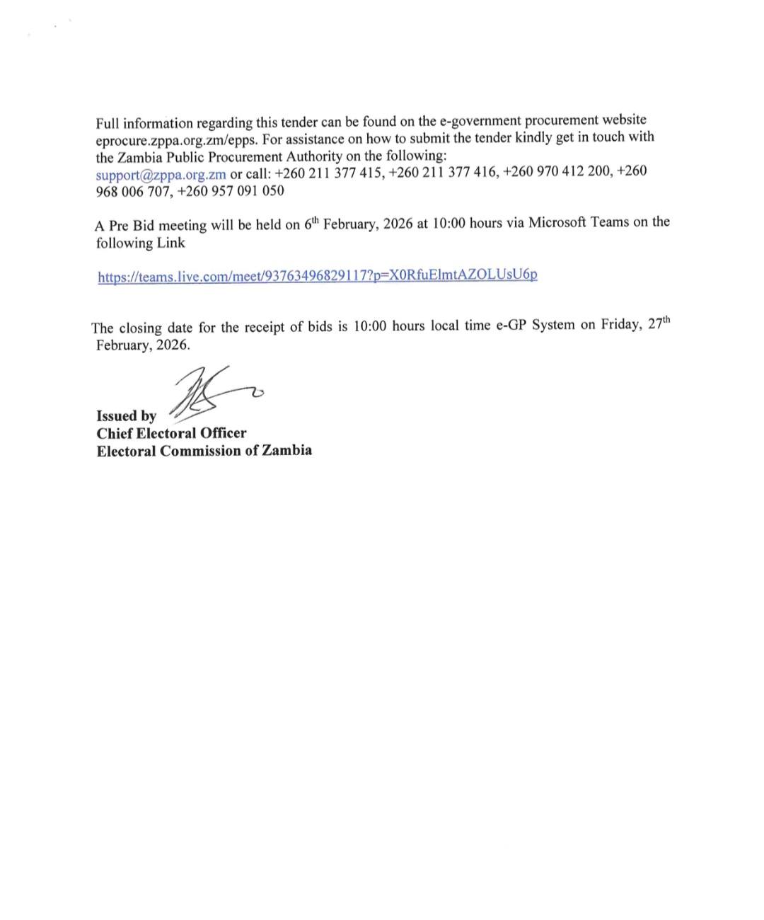 Electoral Commission of... - Electoral Commission of Zambia