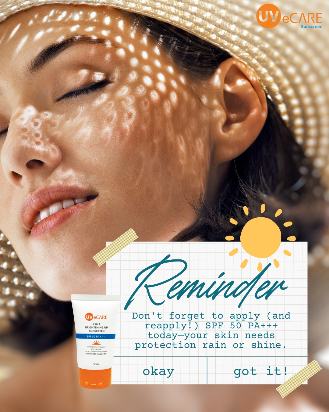 Uvecare - Friendly reminder ⏰ SPF isn’t one-and-done — reapply your ...