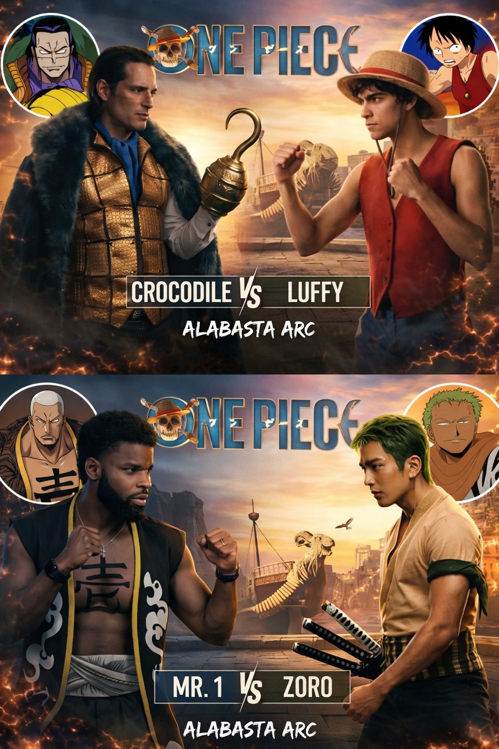 Zoro vs Mr. 1 in One Piece season 3 live action