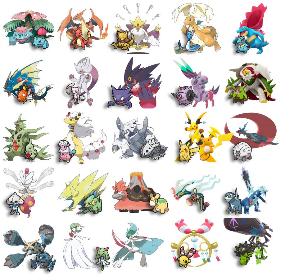 Pokémon - TIẾN HÓA MEGA THƯỜNG SẼ GỢI NHẮC DẠNG CŨ CỦA CHÚNG! Mega ...