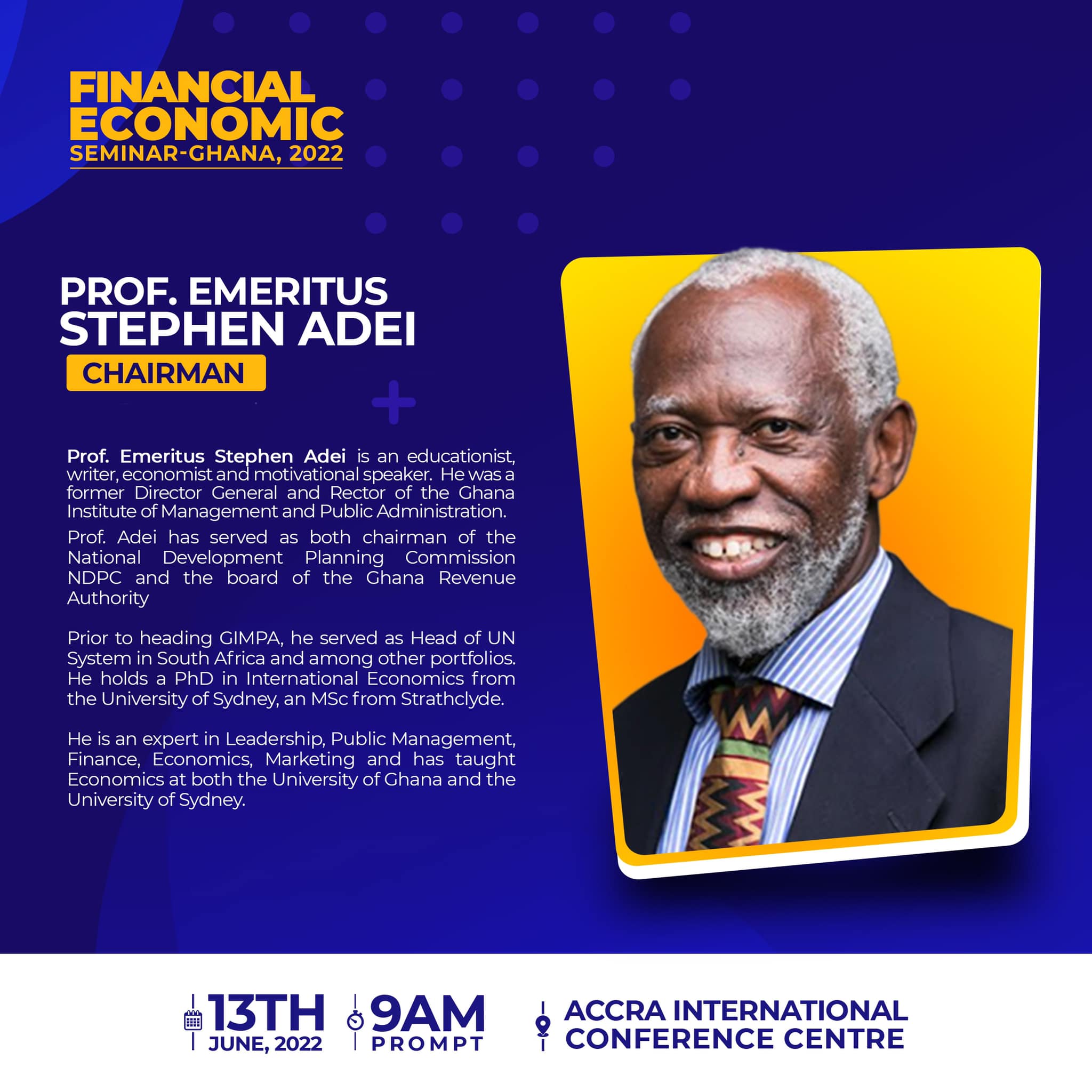 MEET OUR... - Financial Economic Seminar - Ghana, 2022 | Facebook