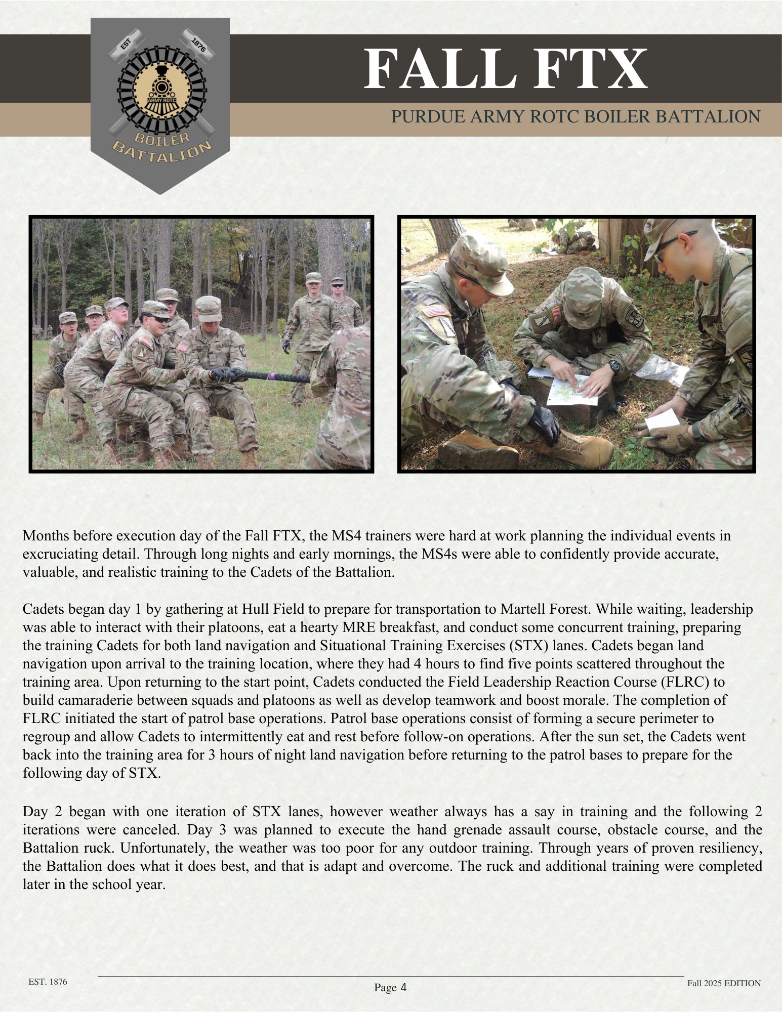 Purdue Army ROTC added a new photo. - Purdue Army ROTC
