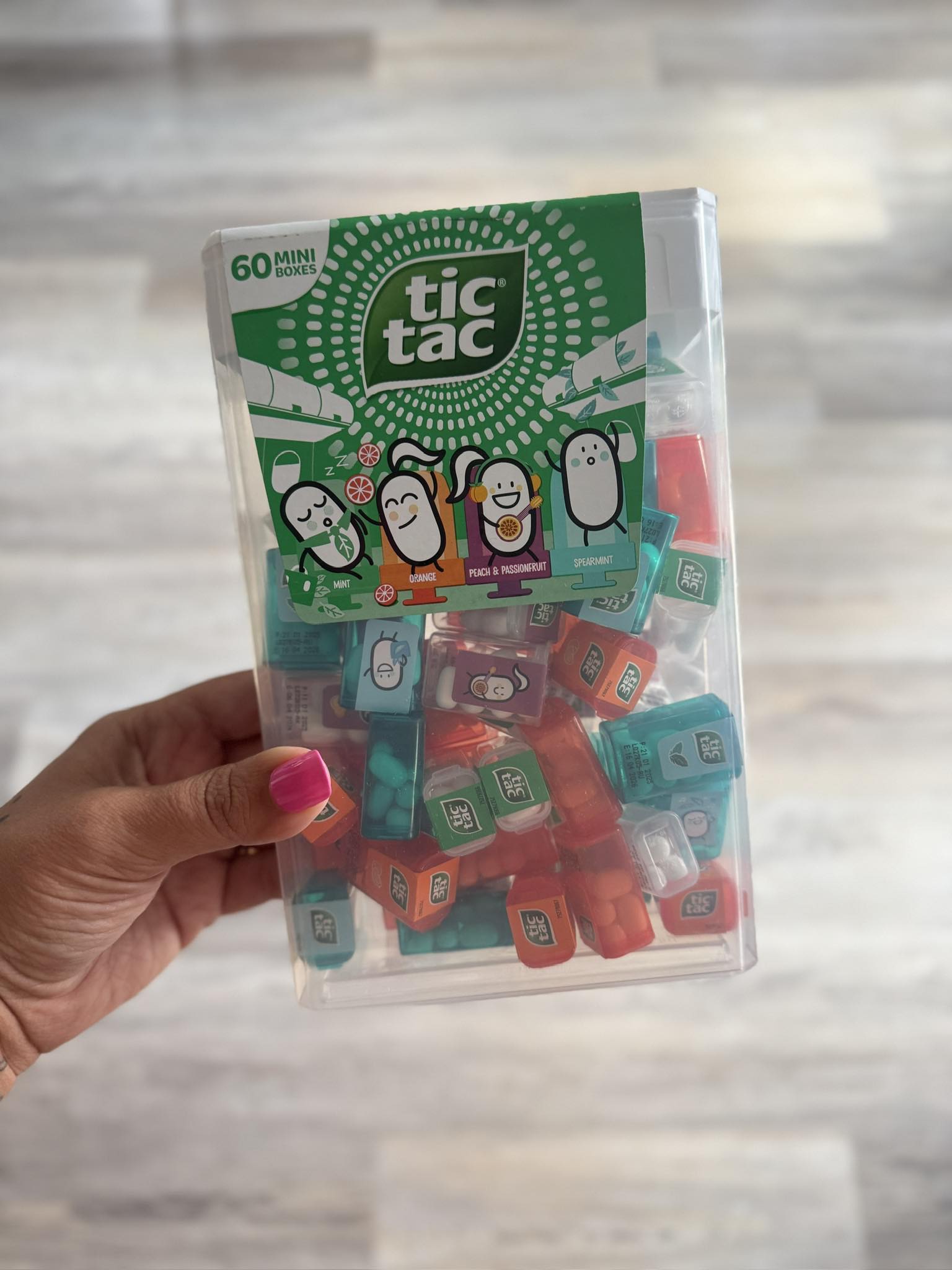 You all this giant box of mini tic tacs is just the CUTEST