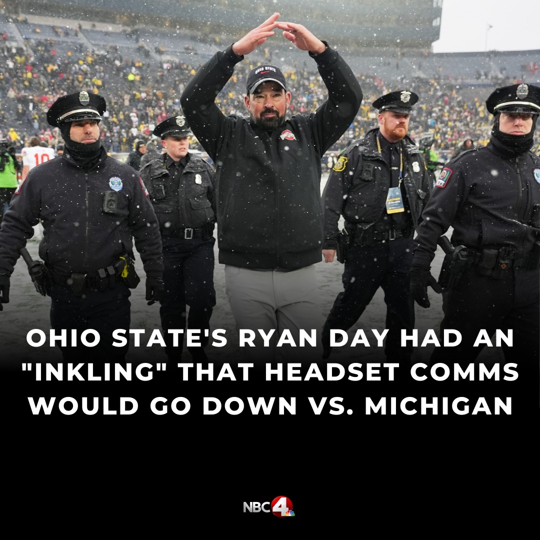 NBC4 - Going to Michigan, Ohio State coach Ryan Day wanted to cover all ...