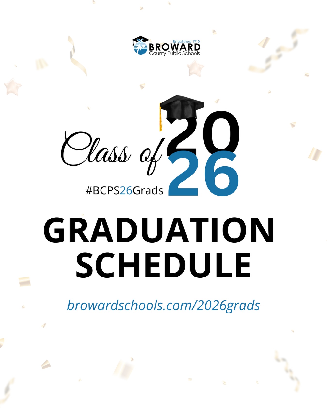 🎓 The 2026 BCPS graduation... - Broward County Public Schools | Facebook