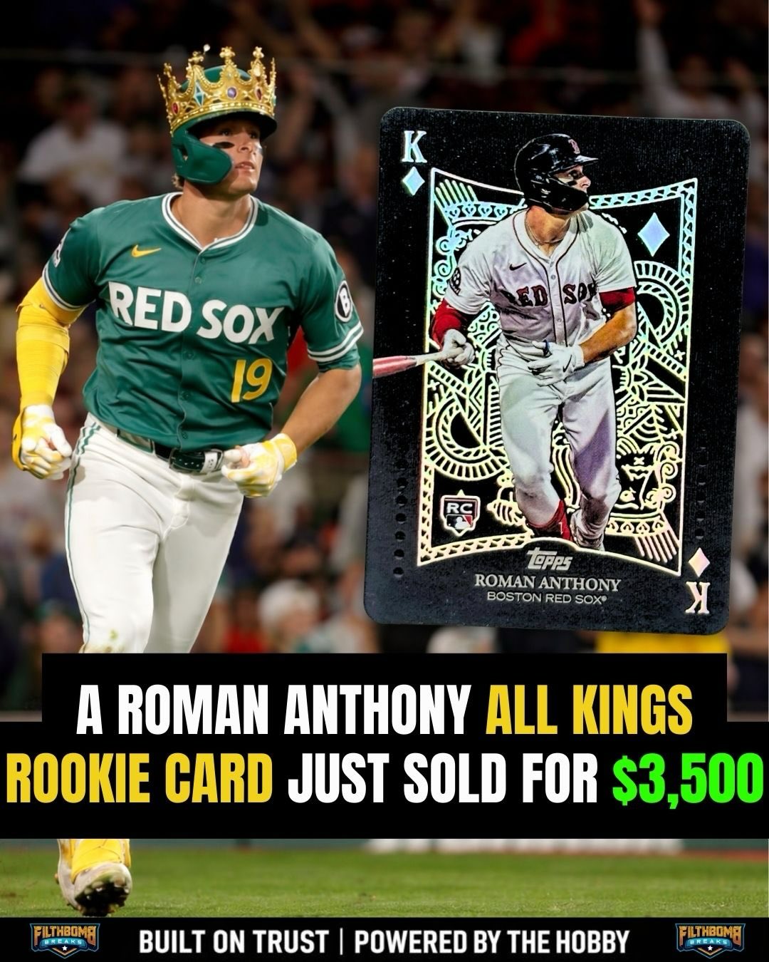 A Roman Anthony All Kings Rookie card from 2026 @Topps Series 1 