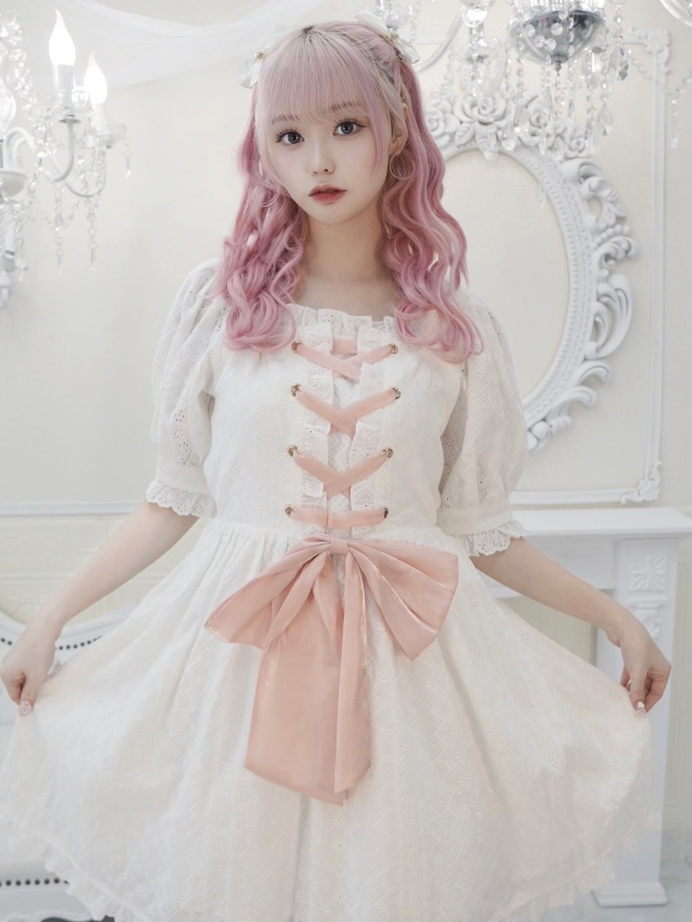 レディース manon Mimie ロングコート ピンク