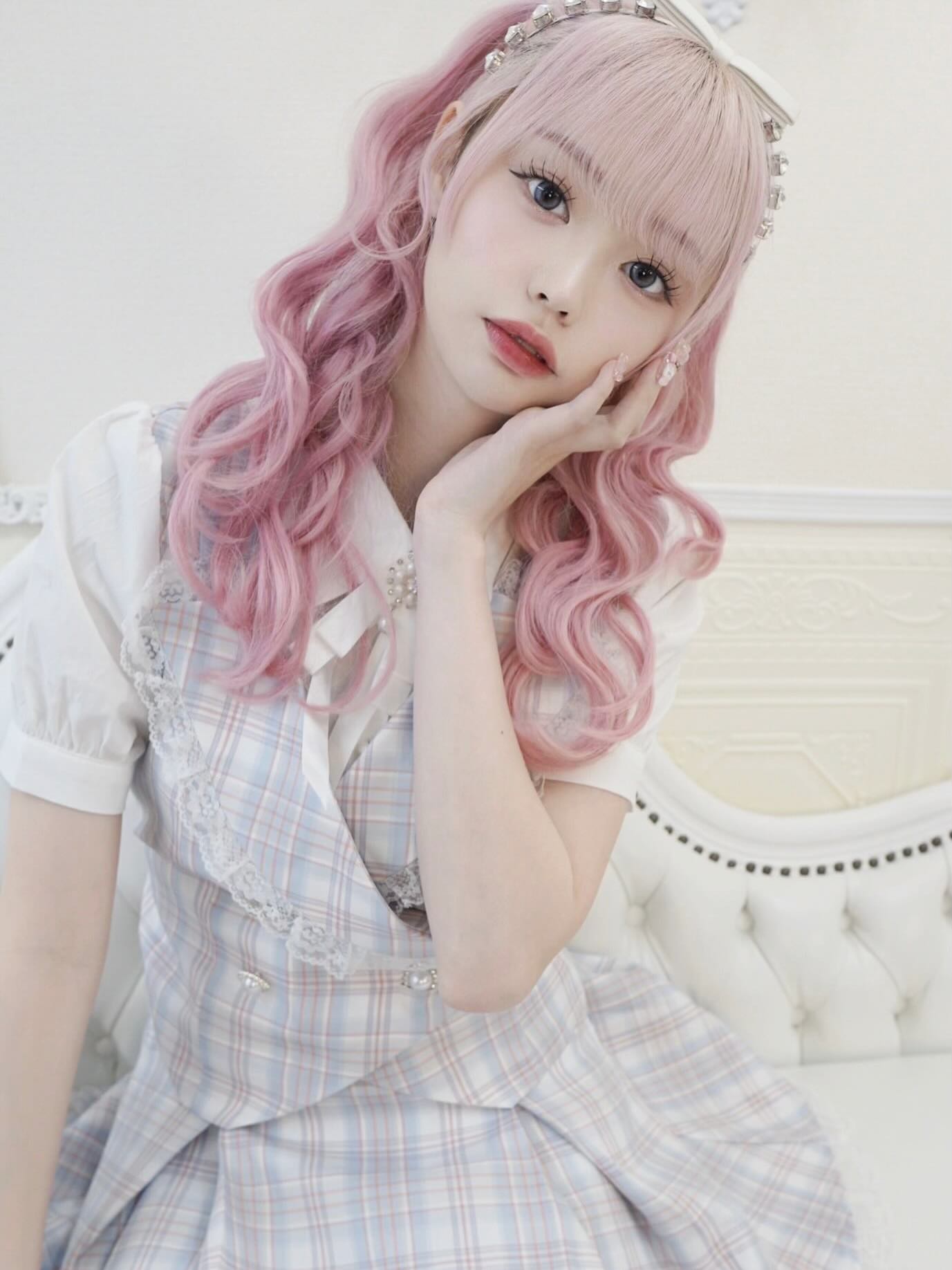 レディース manon Mimie ロングコート ピンク