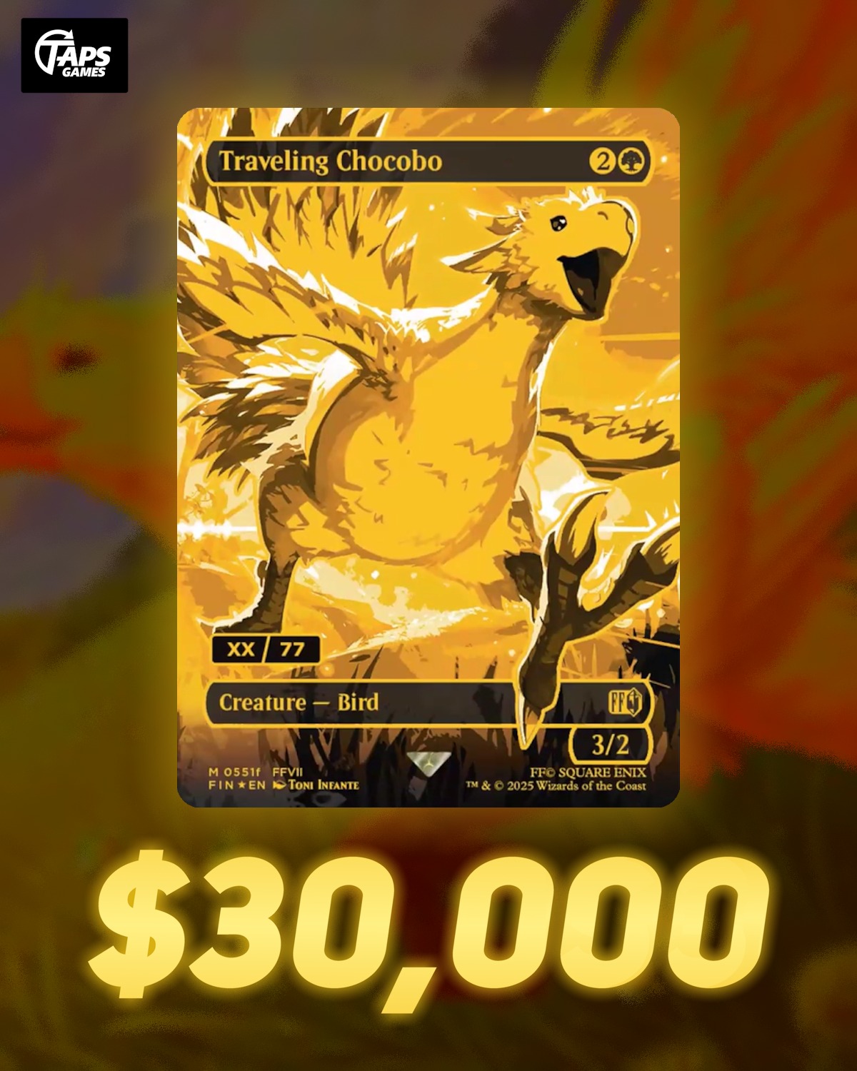 rare chocobo card Amazon.com: Magic: The Gathering The Gathering (MTG) card images and symbols Wizards of the Coast Final Fantasy VII rare Chocobo