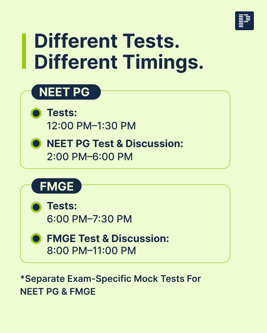 FMGE vs NEET PG. Two exams. One... - PrepLadder Medical | Facebook