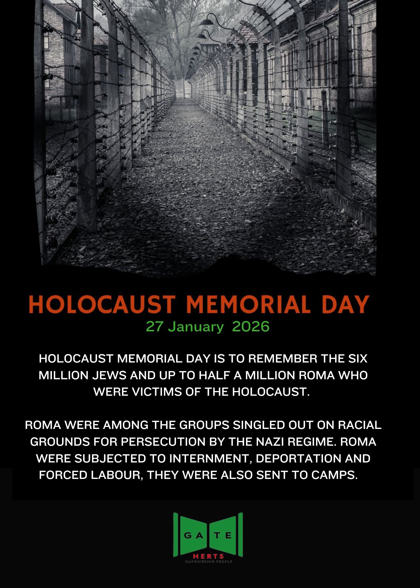 GATE - Holocaust Memorial Day 2026 Today, we remember the six million ...