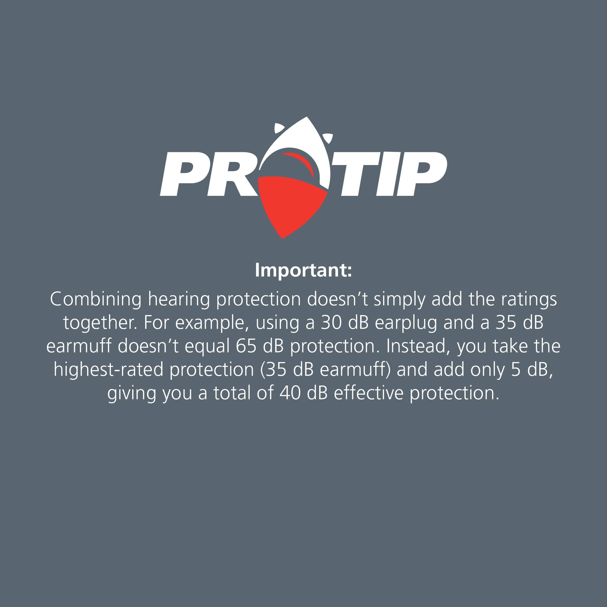 Protekta - Protip: Wearing earplugs AND earmuffs doesn’t double your ...