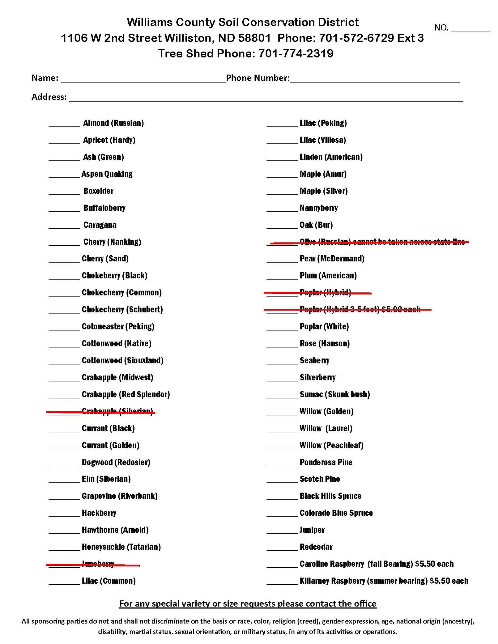 Williams... - Williams County Soil Conservation District
