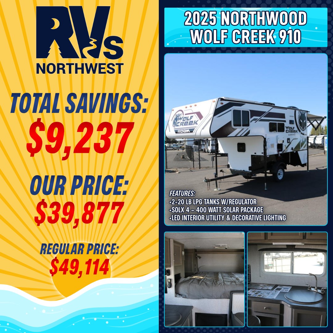 RVs Northwest - 🎉 Save $8,733 on the 2026 Northwood Wolf... | Facebook